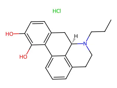 Propylnorapomorphine hydrochloride structure