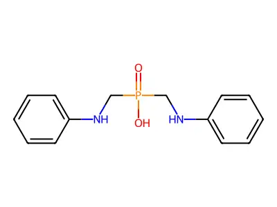 Bis(anilinomethyl)phosphinic Acid structure