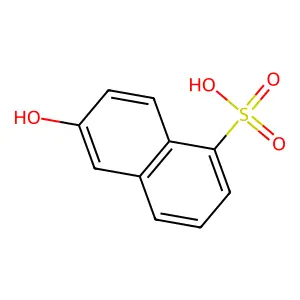 1-Naphthalenesulfonic acid, 6-hydroxy- structure