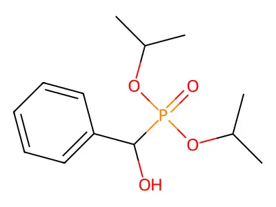 Di(propan-2-yloxy)phosphoryl-phenylmethanol structure