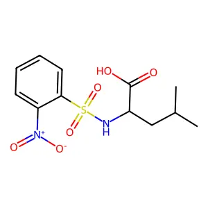L-Leucine, N-[(2-nitrophenyl)sulfonyl]- structure