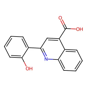2-(2-羟苯基)-4-喹啉甲酸 structure