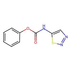 phenyl N-(thiadiazol-5-yl)carbamate structure