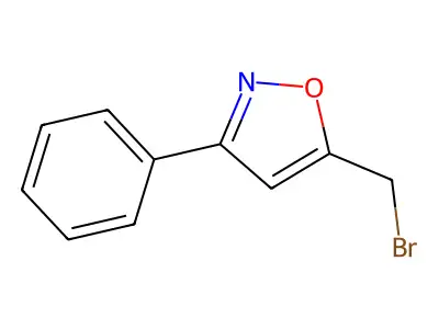 5-(Bromomethyl)-3-phenylisoxazole structure