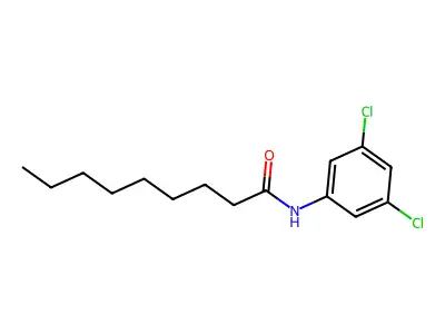 N-(3,5-dichlorophenyl)nonanamide structure