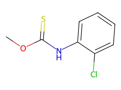 O-methyl N-(2-chlorophenyl)carbamothioate structure