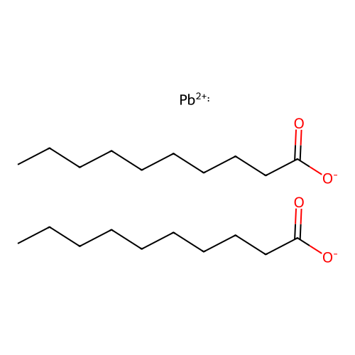 decanoic acid, lead(2+) salt structure