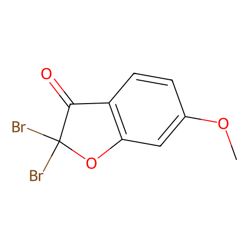 2,2-Dibromo-6-methoxy-1-benzofuran-3-one structure