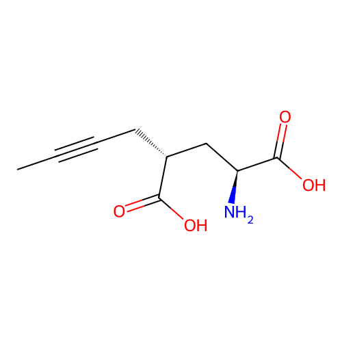 2-Amino-4-but-2-ynyl-pentanedioic acid structure