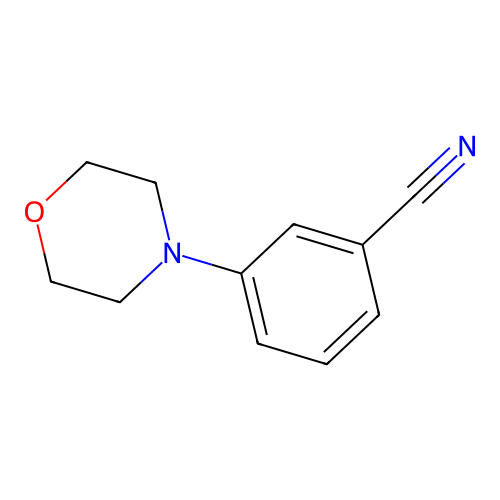 3-(Morpholin-4-yl)benzonitrile structure