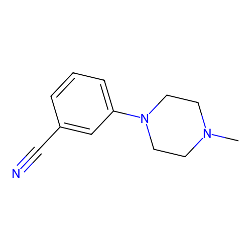 3-(4-Methylpiperazin-1-yl)benzonitrile structure