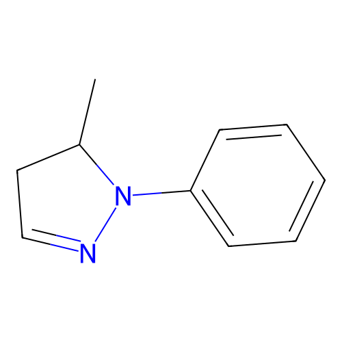 5-Methyl-1-phenyl-4,5-dihydro-2-pyrrazole structure