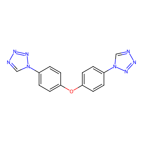 1,1'-(oxybis(4,1-phenylene))bis(1H-tetrazole) structure
