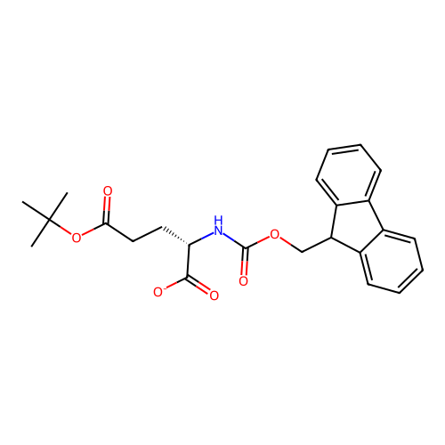Fmoc-L-glutamic acid g-tert-butyl ester hydrate structure
