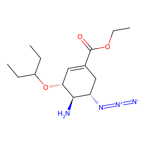 N-Desacetyl 5-Azido Oseltamivir structure