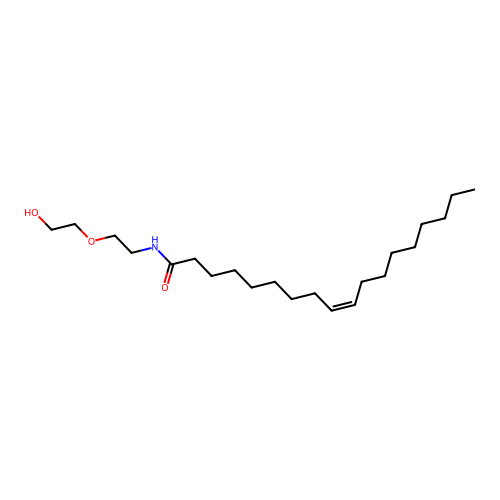 9-Octadecenamide, N-[2-(2-hydroxyethoxy)ethyl]-, (9Z)- structure