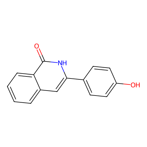 3-(4-hydroxyphenyl)-2H-isoquinolin-1-one structure