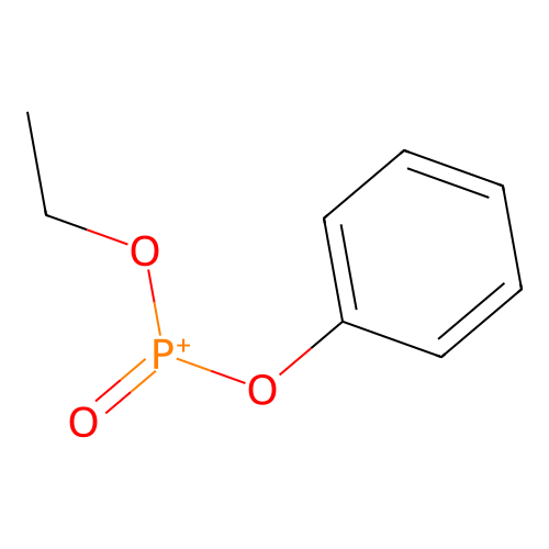 Ethoxy-oxo-phenoxyphosphanium structure