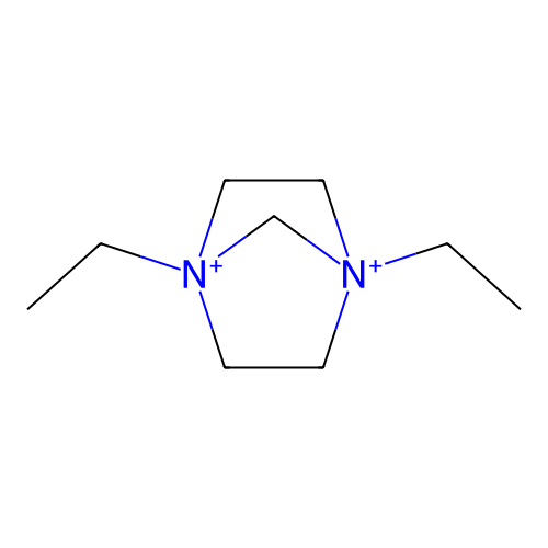 1,4-Diethyl-1,4-diazoniabicyclo[2.2.1]heptane structure