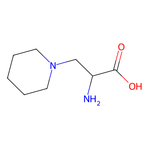 2-Amino-3-(piperidin-1-yl)propanoic acid structure