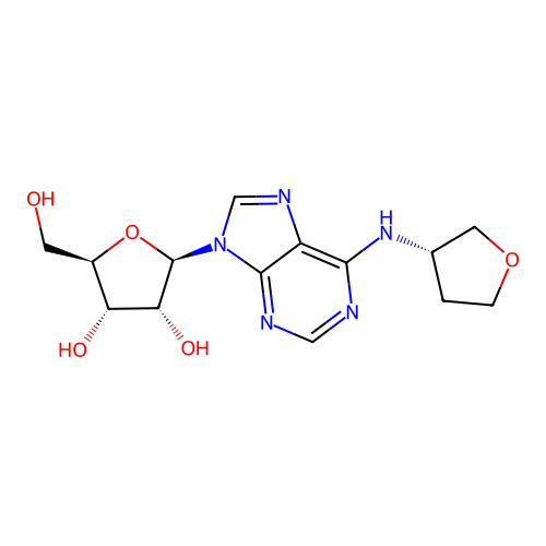 Adenosine, N-[(3S)-tetrahydro-3-furanyl]- structure