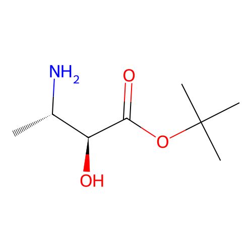 Tert-butyl-(2S,3S)-3-amino-2-hydroxybutanoate structure