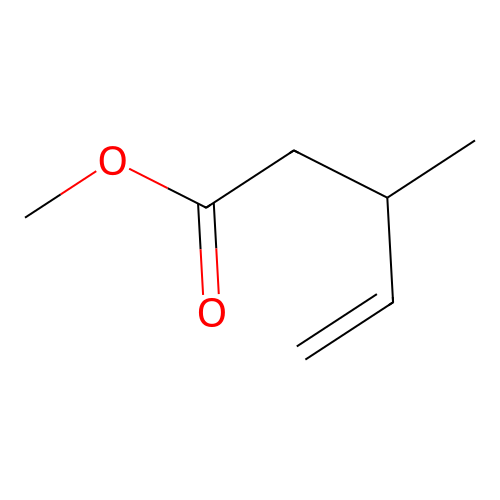 4-Pentenoic acid, 3-methyl-, methyl ester structure