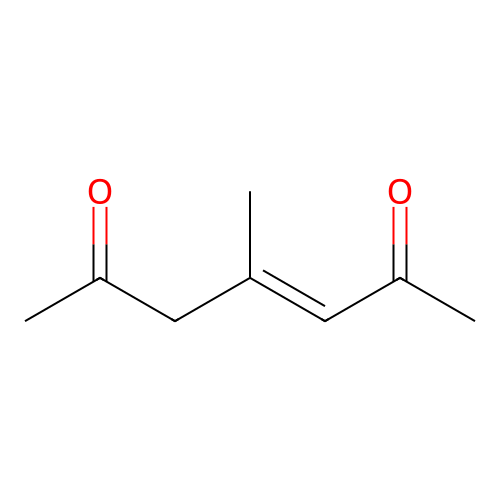 (E)-4-methylhept-3-ene-2,6-dione structure
