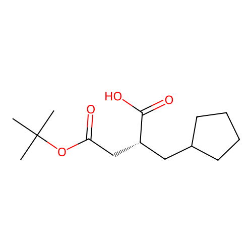(R)-4-(tert-Butoxy)-2-(cyclopentylmethyl)-4-oxobutanoic acid structure
