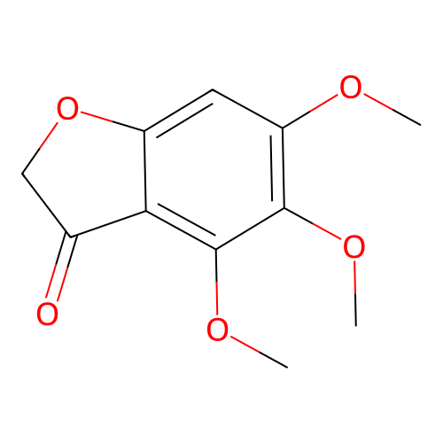 4,5,6-Trimethoxycoumaranone structure
