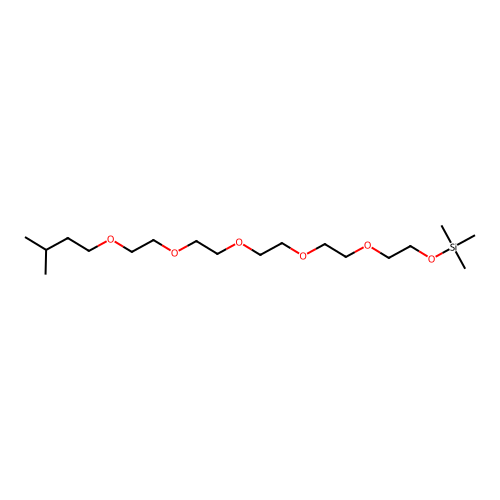 2-(2-(2-(2-Isopentoxy-ethoxy)-ethoxy)-ethoxy)-ethoxy)-ethyl TMS ether structure