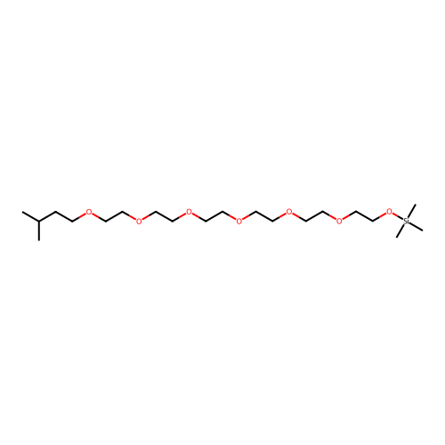 2-(2-(2-(2-(2-Isopentoxy-ethoxy)-ethoxy)-ethoxy)-ethoxy)-ethoxy)-ethyl TMS ether structure