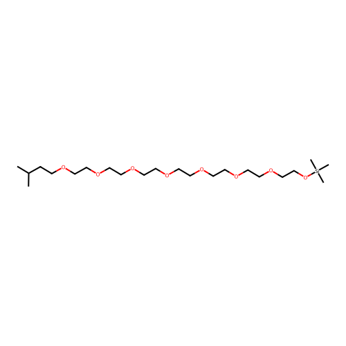 2-(2-(2-(2-(2-(2-Isopentoxy-ethoxy)-ethoxy)-ethoxy)-ethoxy)-ethoxy)-ethoxy)-ethyl TMS ether structure