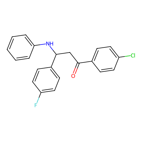 1-(4-Chlorophenyl)-3-(4-fluorophenyl)-3-(phenylamino)propan-1-one structure