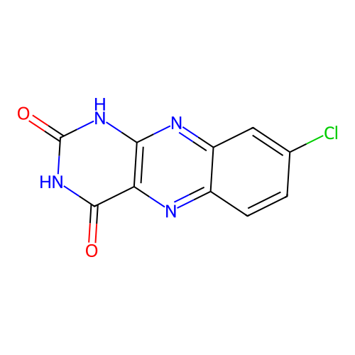 8-chlorobenzo[g]pteridine-2,4(1H,3H)-dione structure