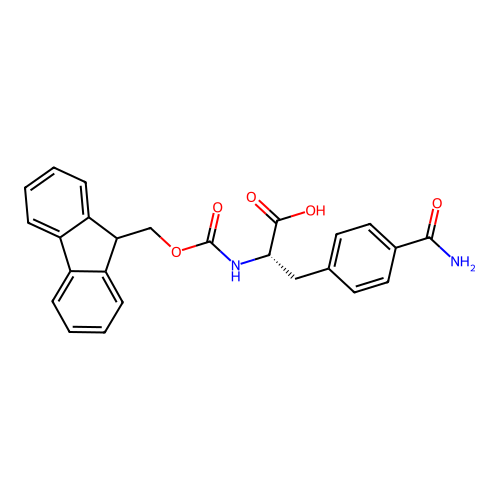 Fmoc-L-4-Carbamoylphe structure