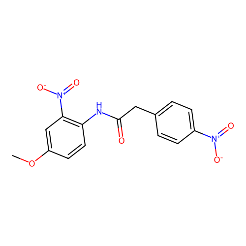 N-(4-methoxy-2-nitrophenyl)-2-(4-nitrophenyl)acetamide structure