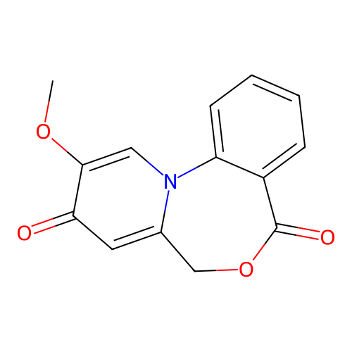 2-Methoxy-7H-pyrido(1,2-A)(4,1)benzoxazepine-3,7(5H)-dione structure