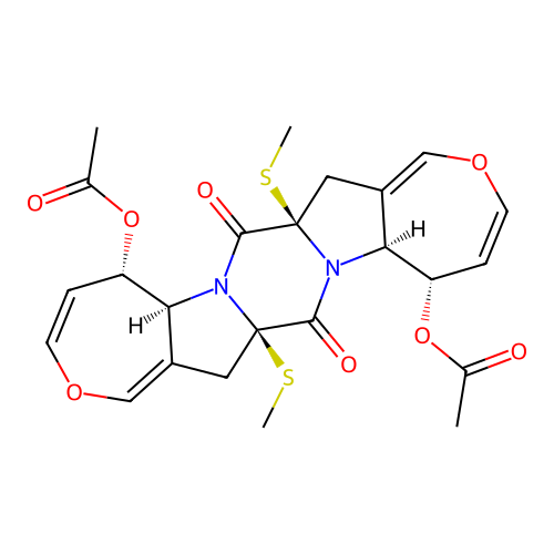 Didethiodi(methylthio)acetylaranotin structure