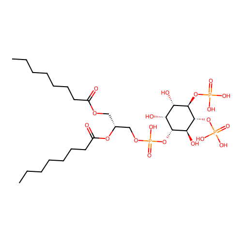 Pip2(4',5')(8:0/8:0) structure
