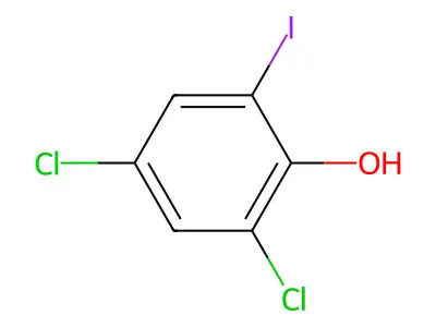 2,4-Dichloro-6-iodophenol structure