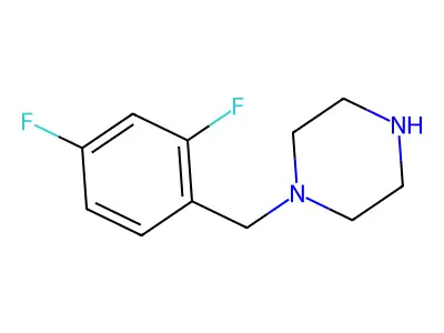 1-(2,4-Difluorobenzyl)piperazine structure