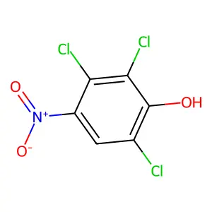 2,3,6-Trichloro-4-nitrophenol structure