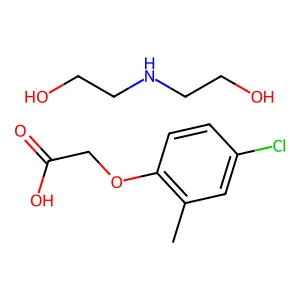 2甲4氯二乙醇胺盐 structure