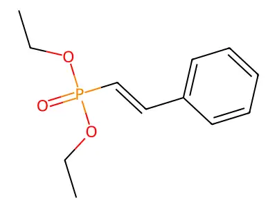 Diethyl styrylphosphonate structure
