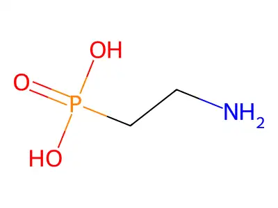 (2-氨基乙基)膦酸 structure