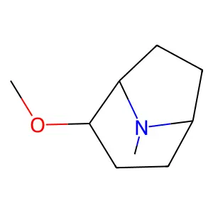 8-Azabicyclo(3.2.1)octane, 3-methoxy-8-methyl-, endo- structure
