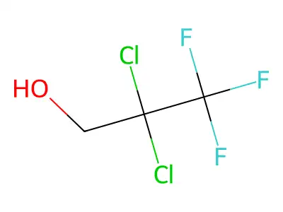 2,2-Dichloro-3,3,3-trifluoropropan-1-ol structure