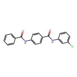 4-苯甲酰氨基-N-(3-氯苯基)苯甲酰胺 structure