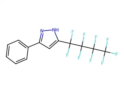 5-(Heptafluoropropyl)-3-phenyl-1H-pyrazole structure